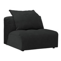 SESSEL in Webstoff Anthrazit  - Anthrazit/Schwarz, MODERN, Kunststoff/Textil (98/77/108cm) - Stylife