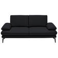 2,5-SITZER in Leder Anthrazit  - Anthrazit/Schwarz, Design, Leder/Metall (196/86/104cm) - Dieter Knoll