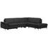 WOHNLANDSCHAFT in Leder Anthrazit - Anthrazit/Alufarben, Design, Leder/Metall (291/237cm) - Beldomo Premium WOHNLANDSCHAFT in Leder Anthrazit - Anthrazit/Alufarben, Design, Leder/Metall (291/237cm) - Beldomo Premium