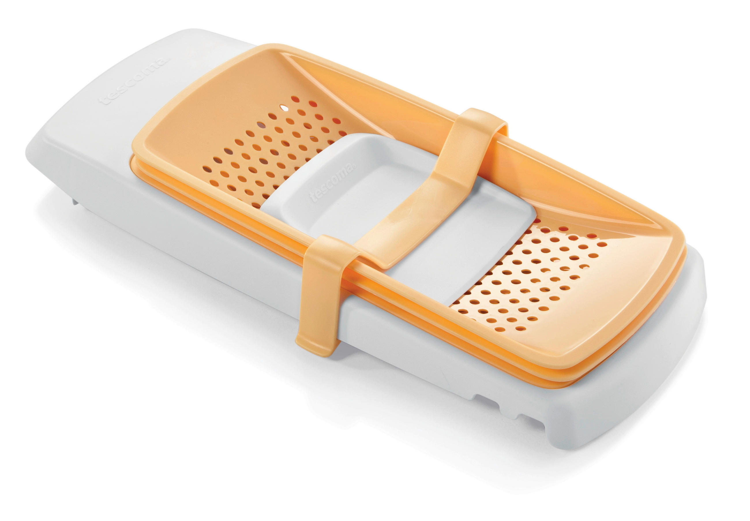 KRÁJAČ PLÁTKOV - žltá/krémová, Basics, plast (37.5/18/4.7cm) - Tescoma