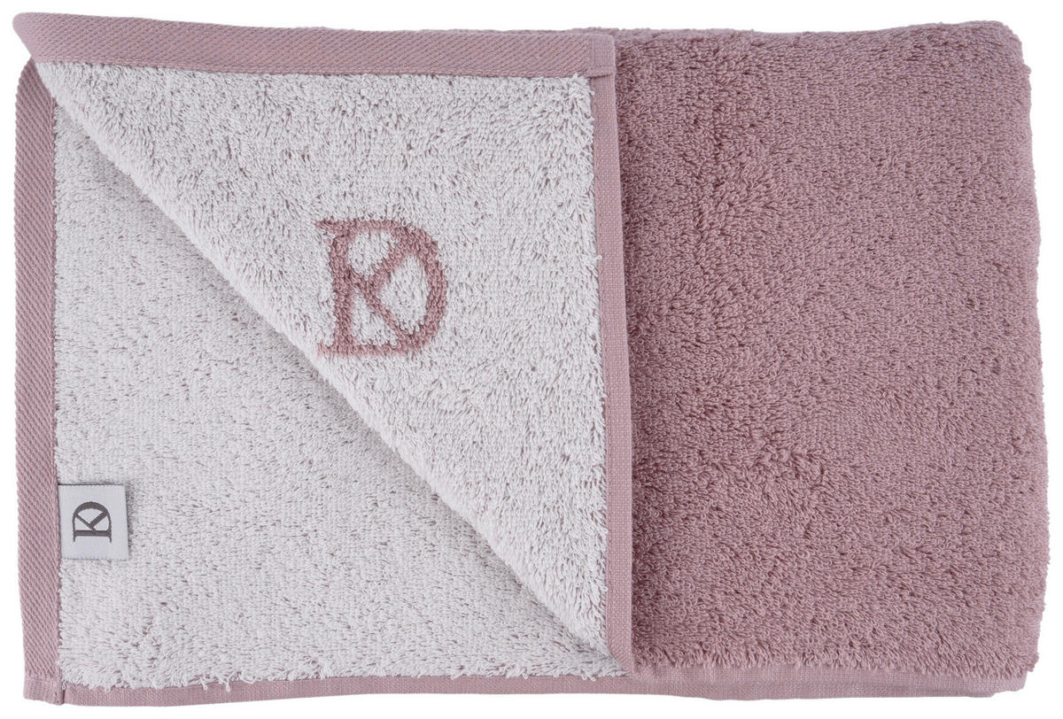 HANDTUCH BASIC Grau, Rosa  - Rosa/Grau, Design, Textil (50/100cm) - Dieter Knoll