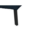 ECKSOFA in Chenille Dunkelblau  205/280 cm  - Schwarz/Dunkelblau, Design, Textil/Metall (205/280cm) - Xora