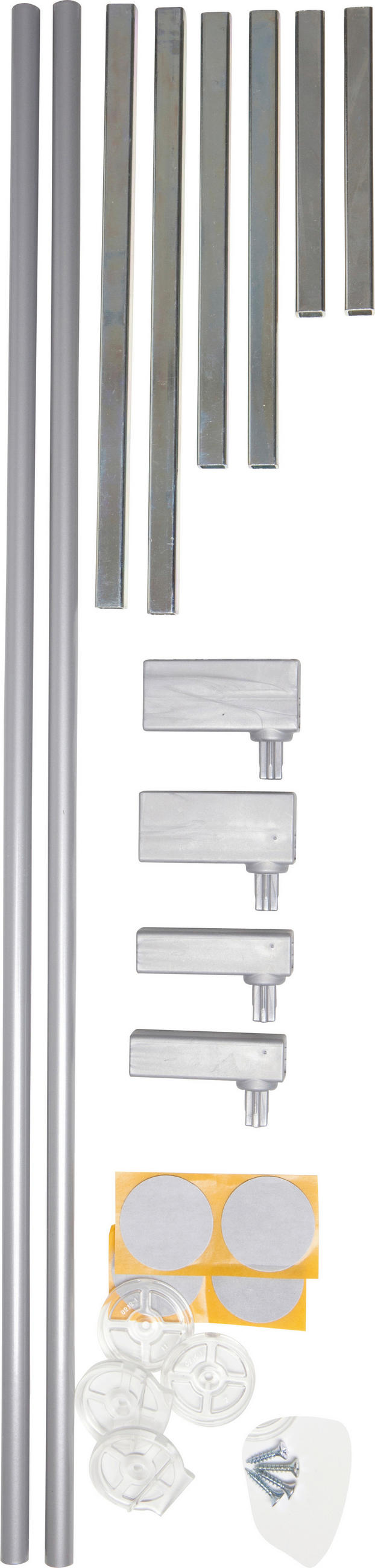 SCHUTZGITTERVERLÄNGERUNG 7/73 cm  - Silberfarben, Basics, Metall (7/73cm) - Baby Dan