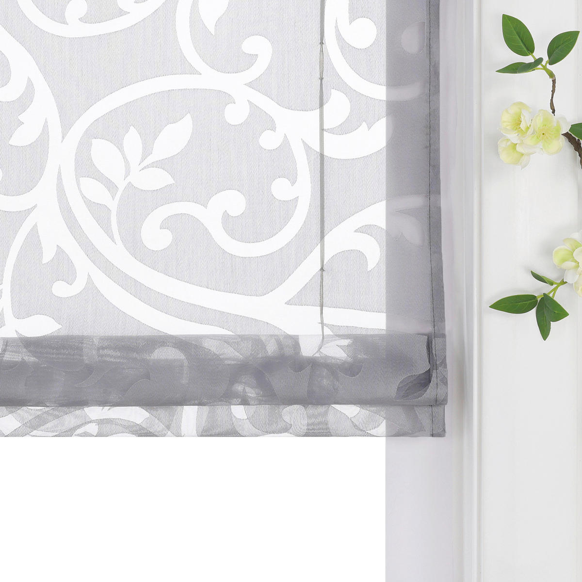 FALTROLLO  transparent  120/130 cm    - Hellgrau, Basics, Textil (120/130cm) - Joyswahl