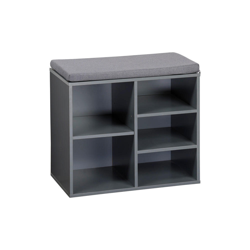 SCHUHSCHRANK  in 51.5/48/29.5 cm  - Grau, Design, Holzwerkstoff/Textil (51.5/48/29.5cm) - Kesper