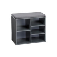 SCHUHSCHRANK  in 51.5/48/29.5 cm  - Grau, Design, Holzwerkstoff/Textil (51.5/48/29.5cm) - Kesper
