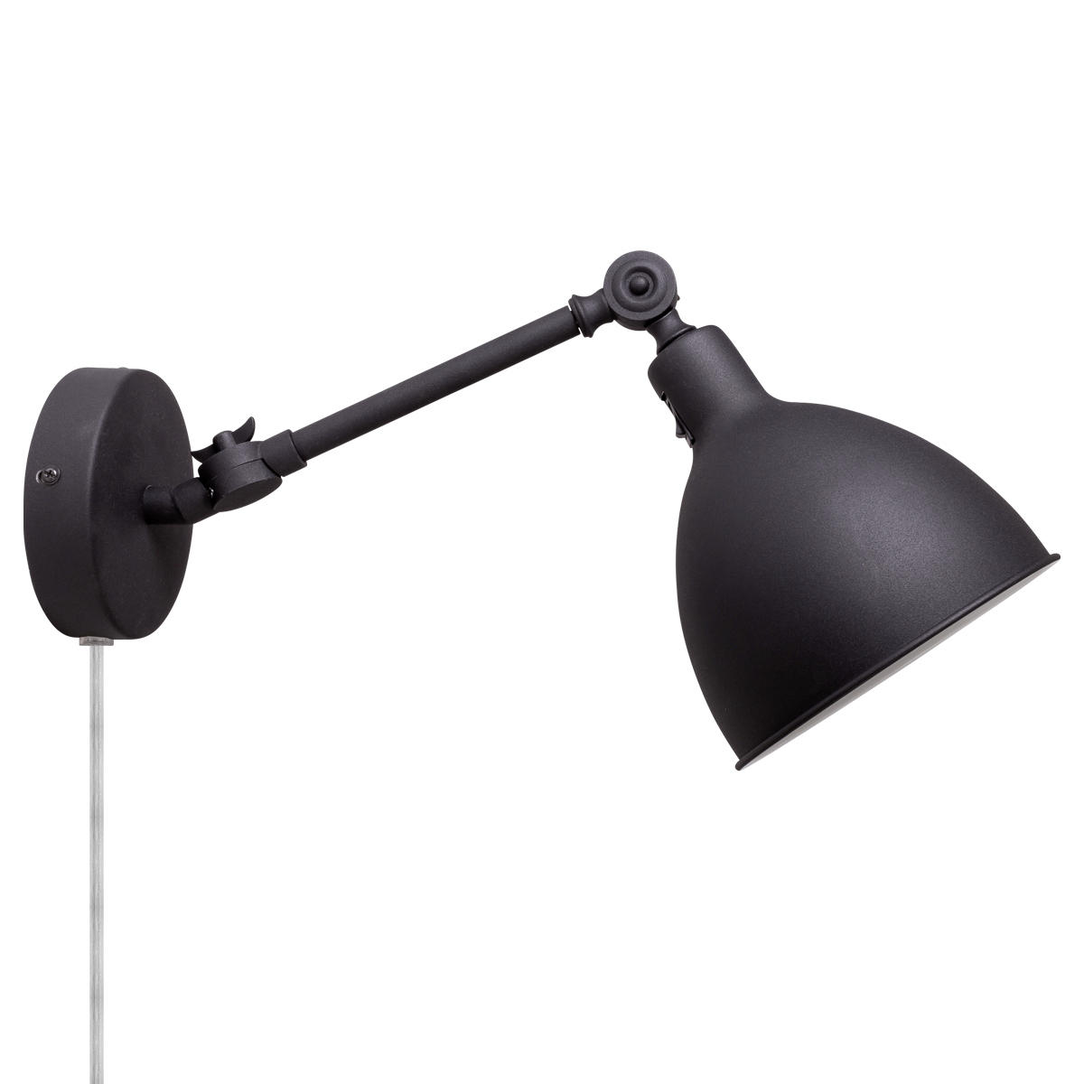 WANDLEUCHTE 17/49 cm   - Schwarz, KONVENTIONELL, Metall (17/49cm) - By Rydéns