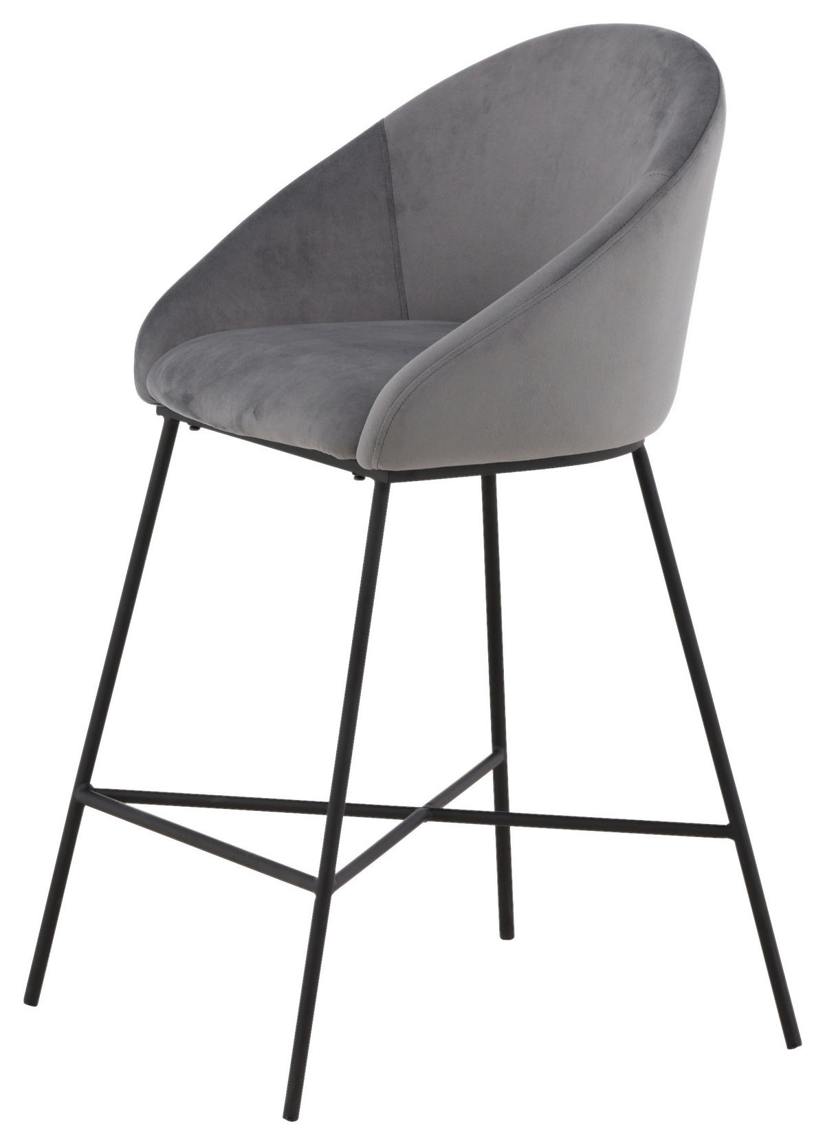 BARPALL i svart, mörkgrå  - mörkgrå/svart, Design, metall/textil (58,5/97/57cm) - Livetastic