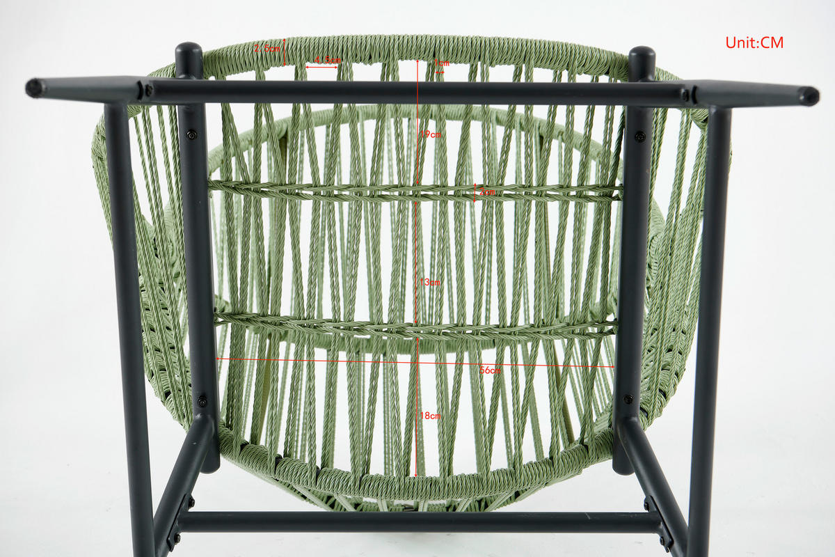 LOUNGESESSEL  - Anthrazit/Hellgrün, MODERN, Kunststoff/Textil (89/148,5/90cm) - Ambia Garden