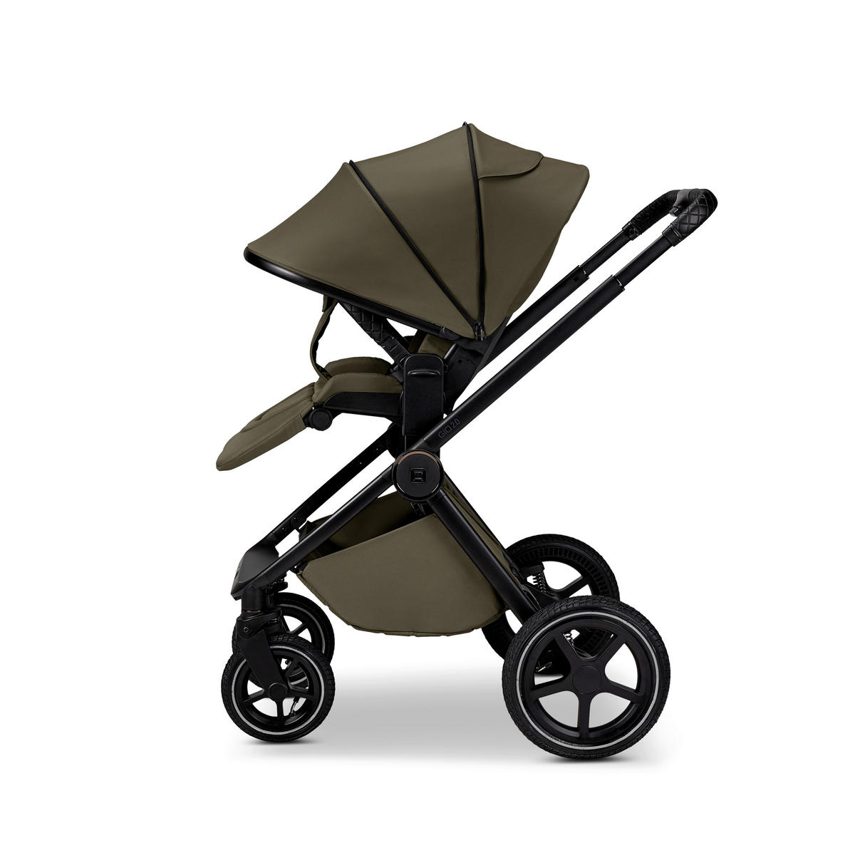 KOMBIKINDERWAGEN  Gio 2.0  Moss  - Olivgrün, Basics (84/61/114cm) - Moon