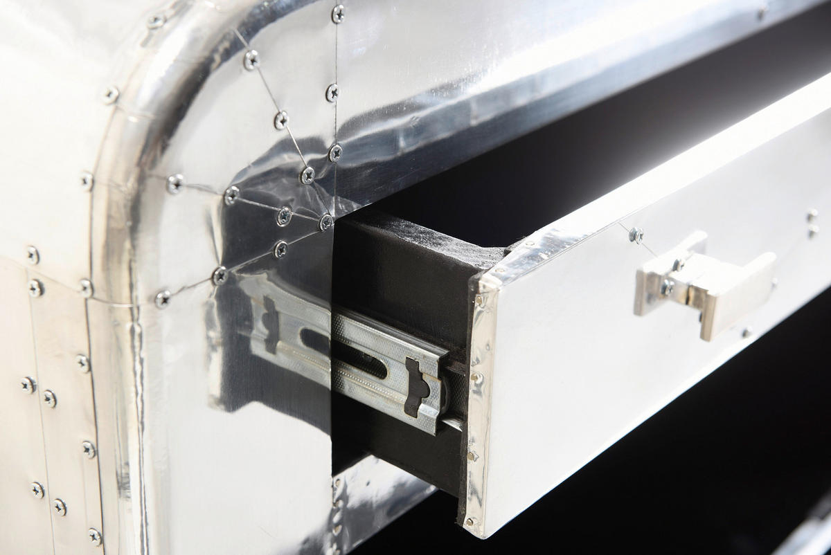 SCHUHSCHRANK Mangoholz massiv Silberfarben  - Silberfarben, Design, Holz/Holzwerkstoff (85/40/90cm) - MID.YOU