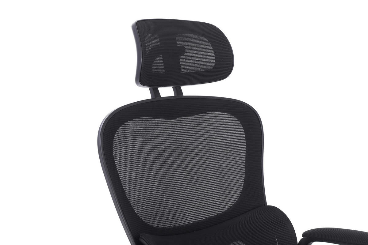 DREHSTUHL  in Netzbespannung Schwarz  - Schwarz, Konventionell, Kunststoff/Textil (63,5/116-126/66cm) - Carryhome