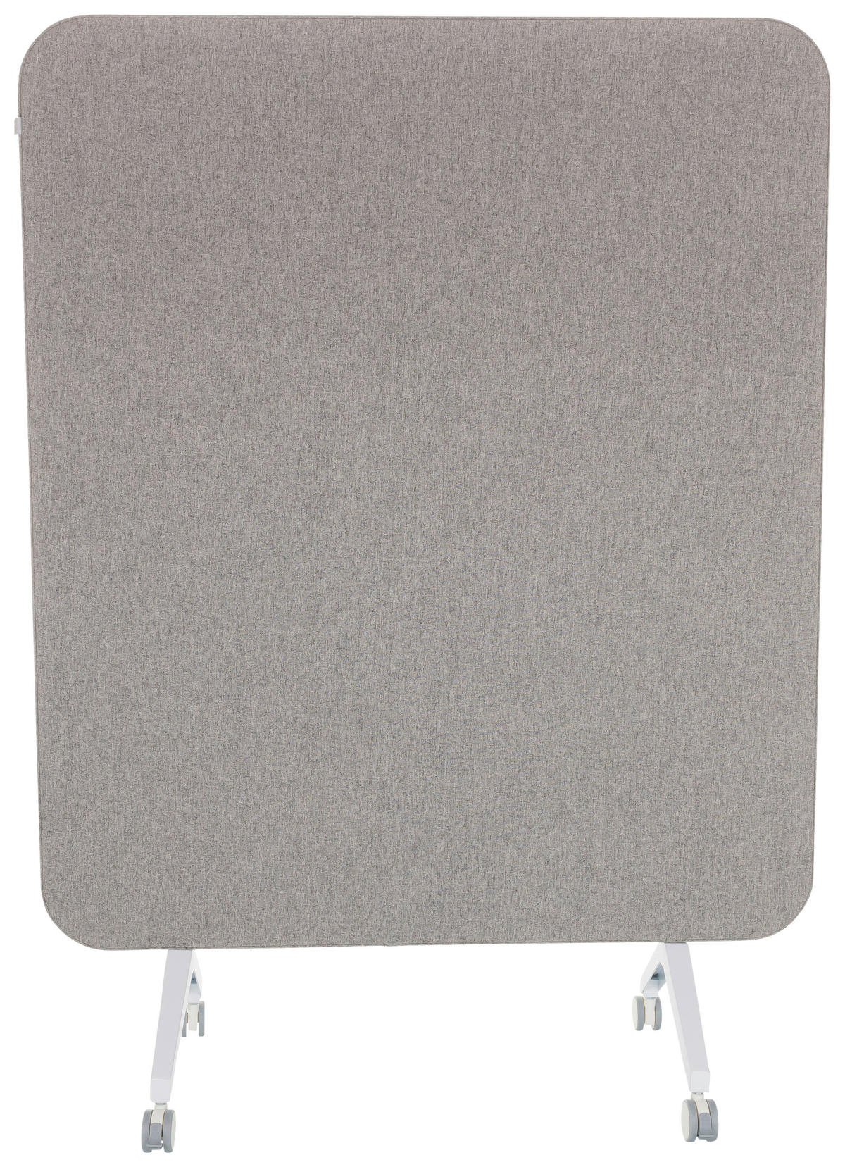 Akustikwand mit Whiteboard  in Grau  - Grau, Basics, Glas/Kunststoff (120/164/60cm) - MID.YOU