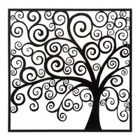 Wanddeko Three Plus Metall  - Schwarz, Basics, Metall (100/100/1cm)