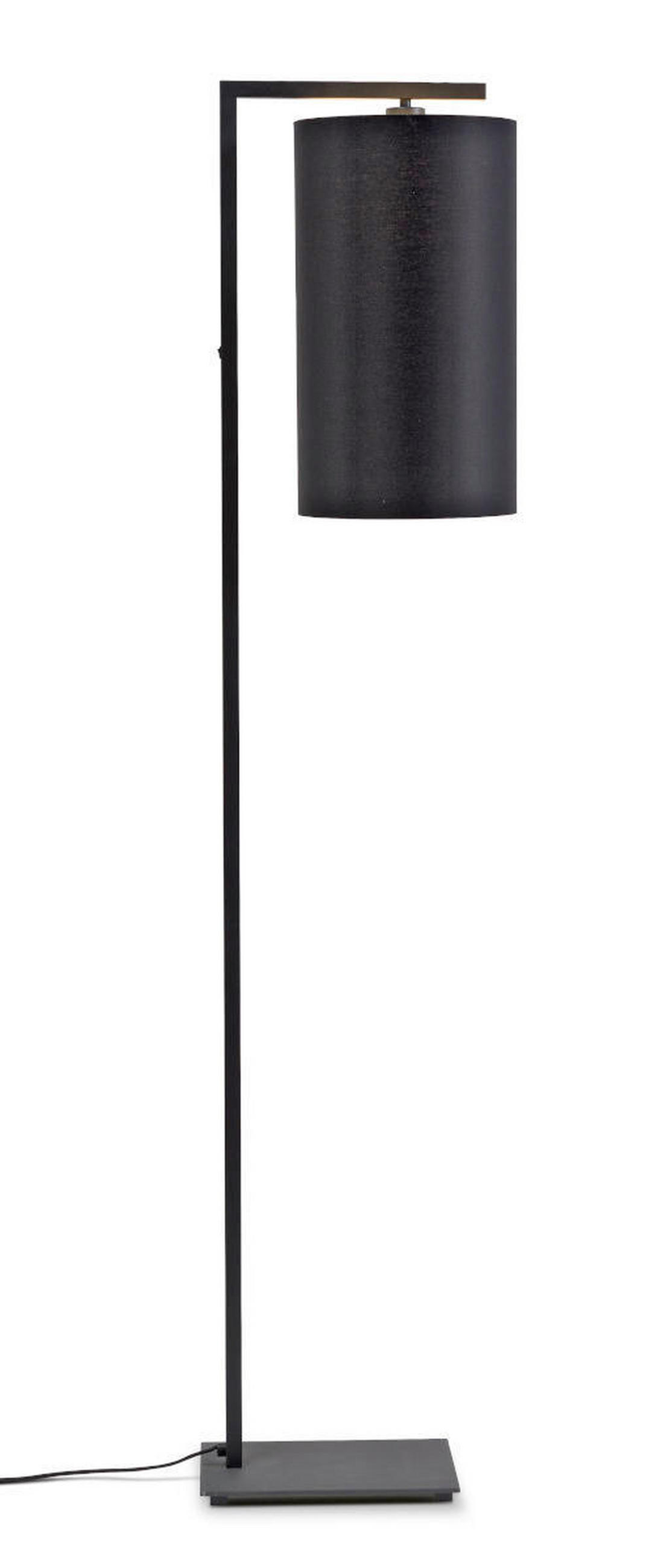 STOJACÍ LAMPA, 35/160 cm  - černá, Basics, kov/textil (35/160cm) - It's about Romi