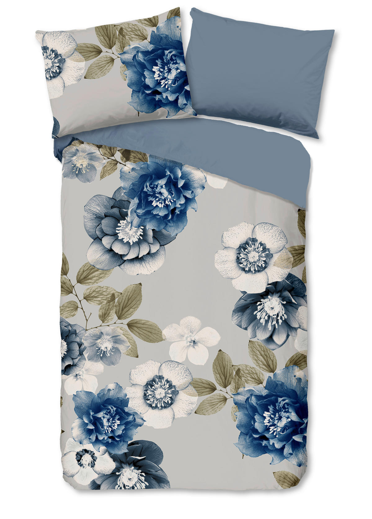 BETTWÄSCHE Good Morning Flanell, Biber 140/200 cm  - Blau/Multicolor, Design, Textil (140/200cm)