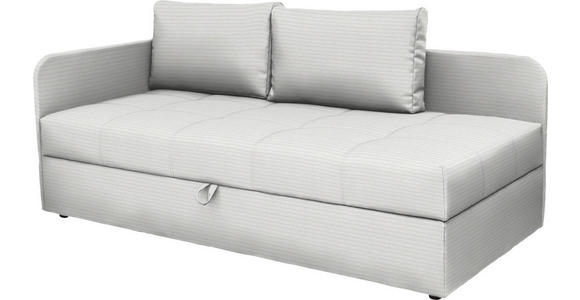 LIEGE  in Cord Grauweiß  - Grauweiß/Schwarz, Basics, Kunststoff/Textil (95/90/205cm) - Xora