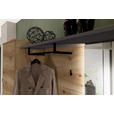 GARDEROBE 3-teilig  in 175/192/38 cm  - Eichefarben/Graphitfarben, KONVENTIONELL, Glas/Holzwerkstoff (175/192/38cm) - Xora