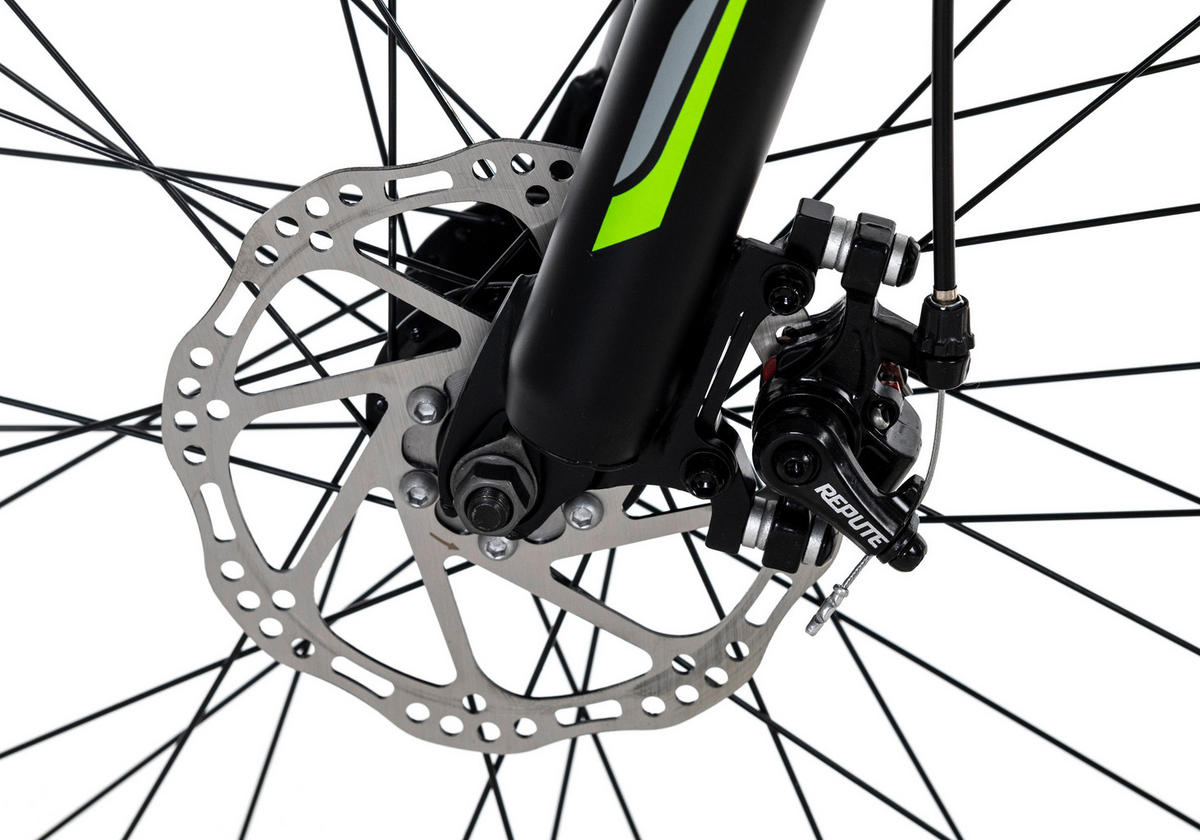 MOUNTAINBIKE 26 Zoll  - Schwarz/Grün, Basics, Metall (134/20,5/74cm) - KS Cycling