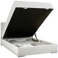 BOXBETT 140/200 cm in Ecru - Chromfarben/Ecru, KONVENTIONELL, Kunststoff/Textil (140/200cm) - Carryhome