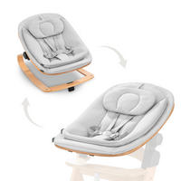 HOCHSTUHLLIEGE Highchair Bouncer Eco  - Buchefarben/Hellgrau, Basics, Holz/Textil (50/40/66cm) - Hauck