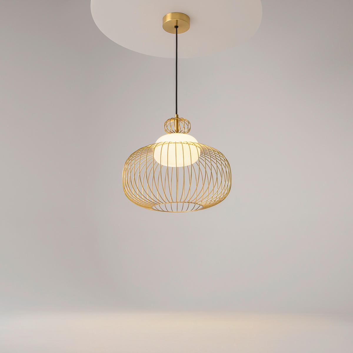 PENDELLAMPA Levitation 34.5/333 cm  - mässingsfärgad, Design, metall (34.5/333cm) - MAYTONI