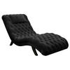 RELAXLIEGE Samt Schwarz  - Schwarz, Trend, Holz/Textil (73/75/163cm) - Ambia Home