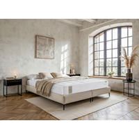 BOXSPRINGMATRATZE ALLURE SAN REMO H3, 180/200 cm, Höhe ca.: 27 cm,  - Creme, Basics, Textil (180/200cm)
