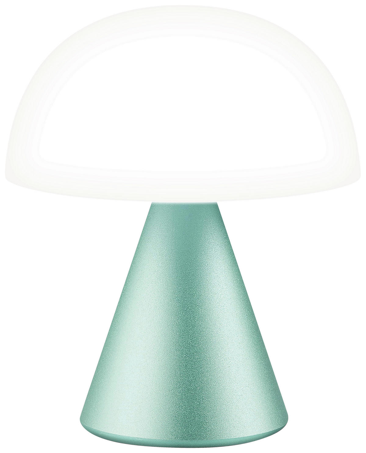 AKKU-TISCHLEUCHTE 9.2/11/9.2 cm  - Mintgrün, Design, Kunststoff/Metall (9.2/11/9.2cm)