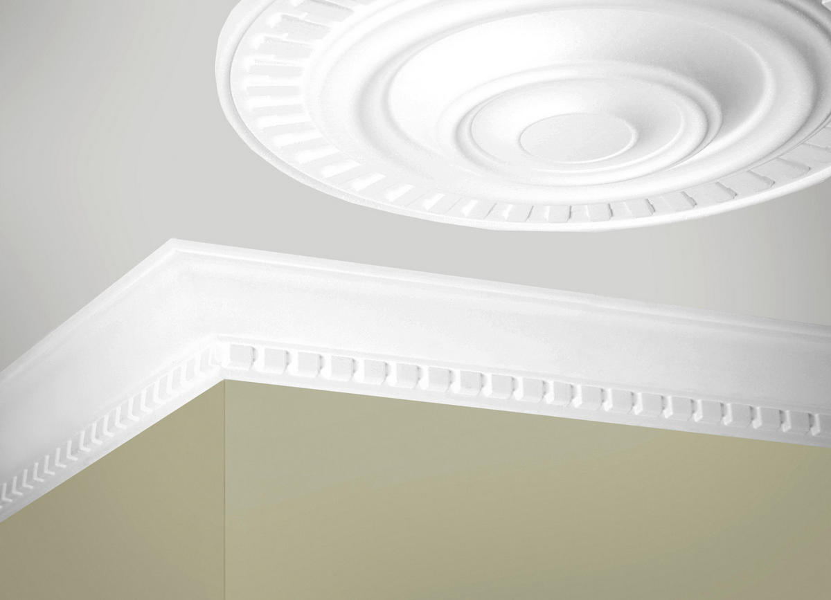 ZIERLEISTE 200/6,0/7,0 cm Weiß Kunststoff  - Weiß, MODERN, Kunststoff (200/6,0/7,0cm)