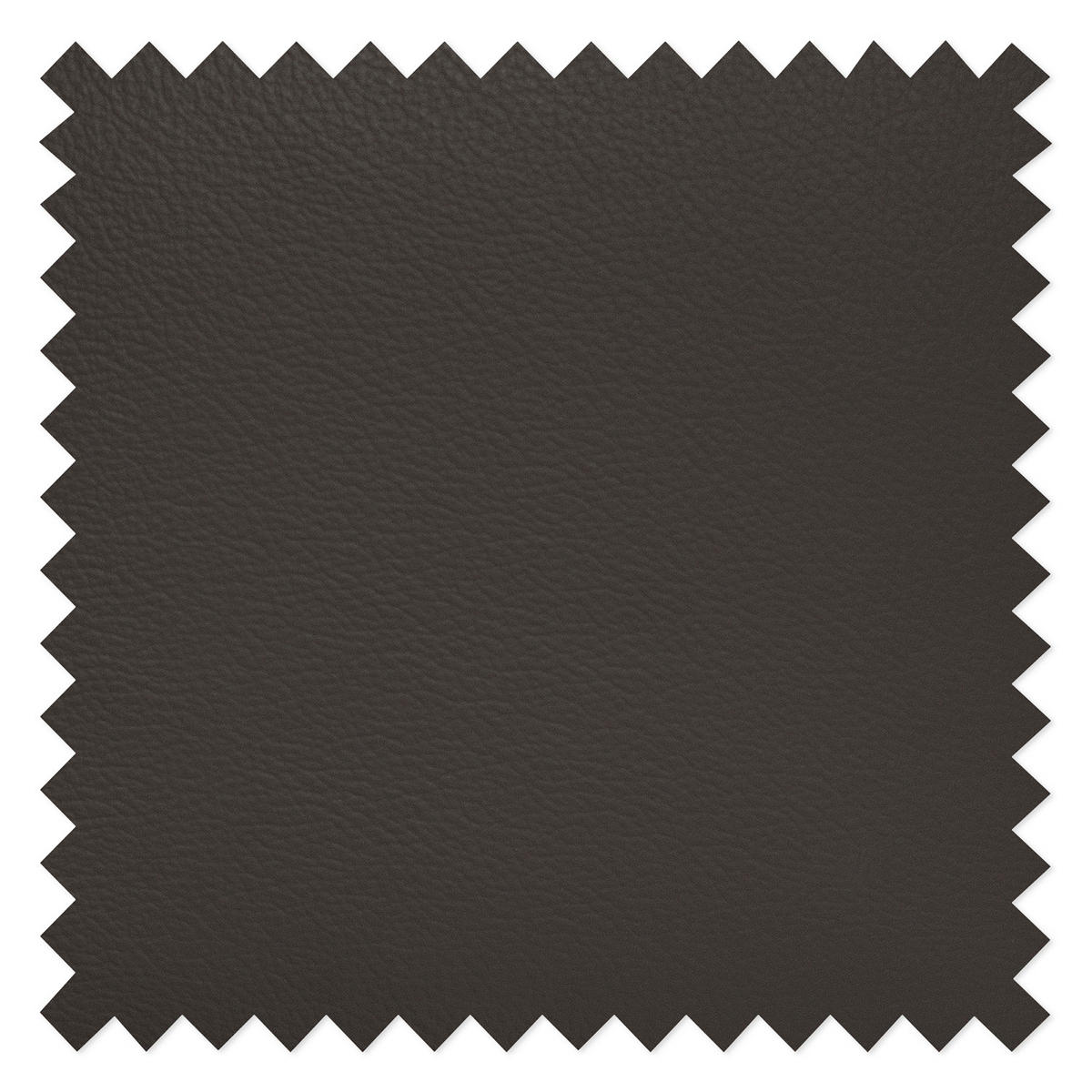 ECKSOFA Dunkelbraun Echtleder Lederlook  - Chromfarben/Dunkelbraun, Design, Leder/Textil (248/208cm) - Livetastic