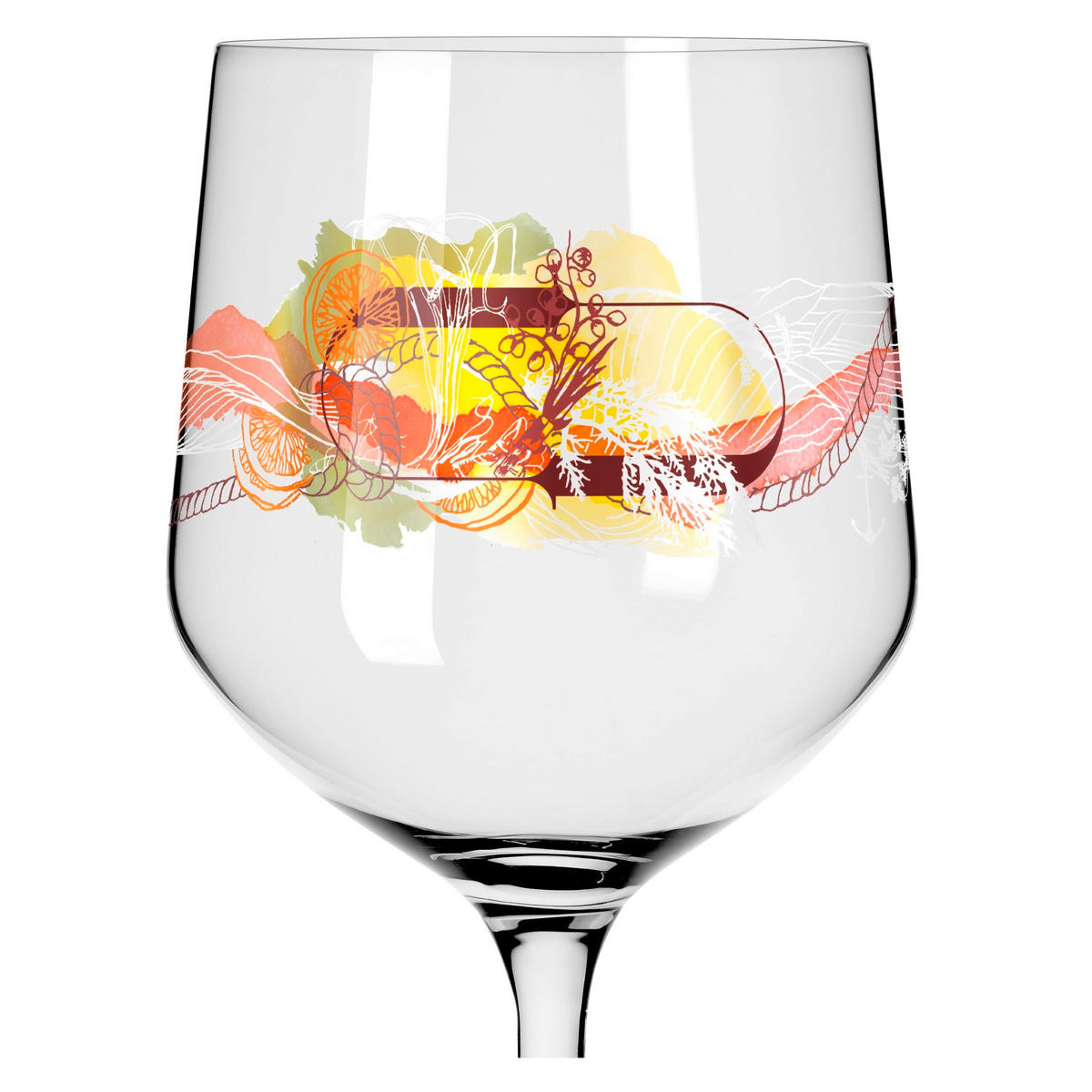 GINGLAS 720 ml  - Gelb/Rot, LIFESTYLE, Glas (10,7/21,8/10,7cm) - Ritzenhoff