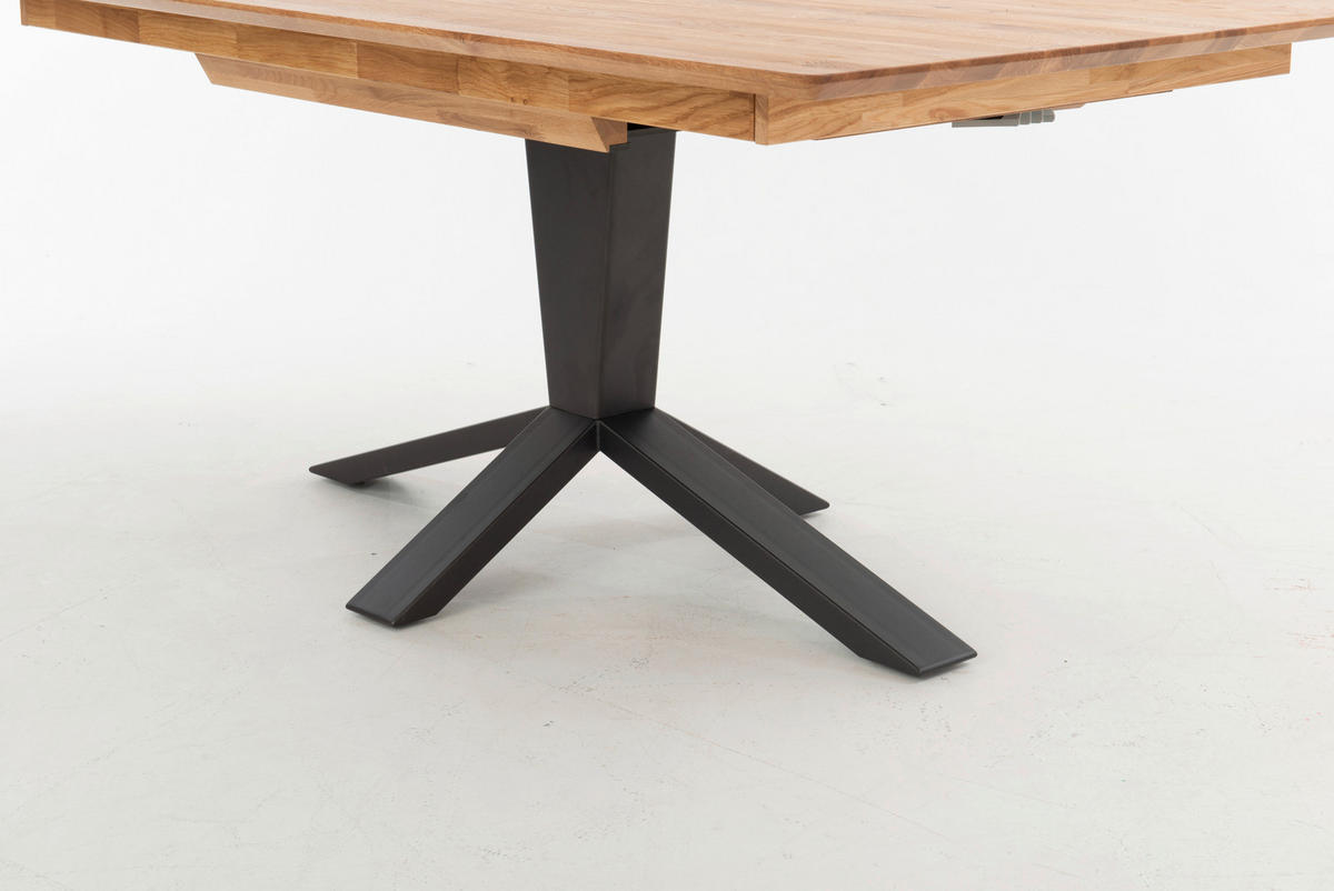 ESSTISCH Eichefarben rechteckig  ausziehbar, in verschiedenen Größen erhältlich  - Eichefarben/Anthrazit, Design, Holz/Metall (160-245/90/77cm) - Bert Plantagie