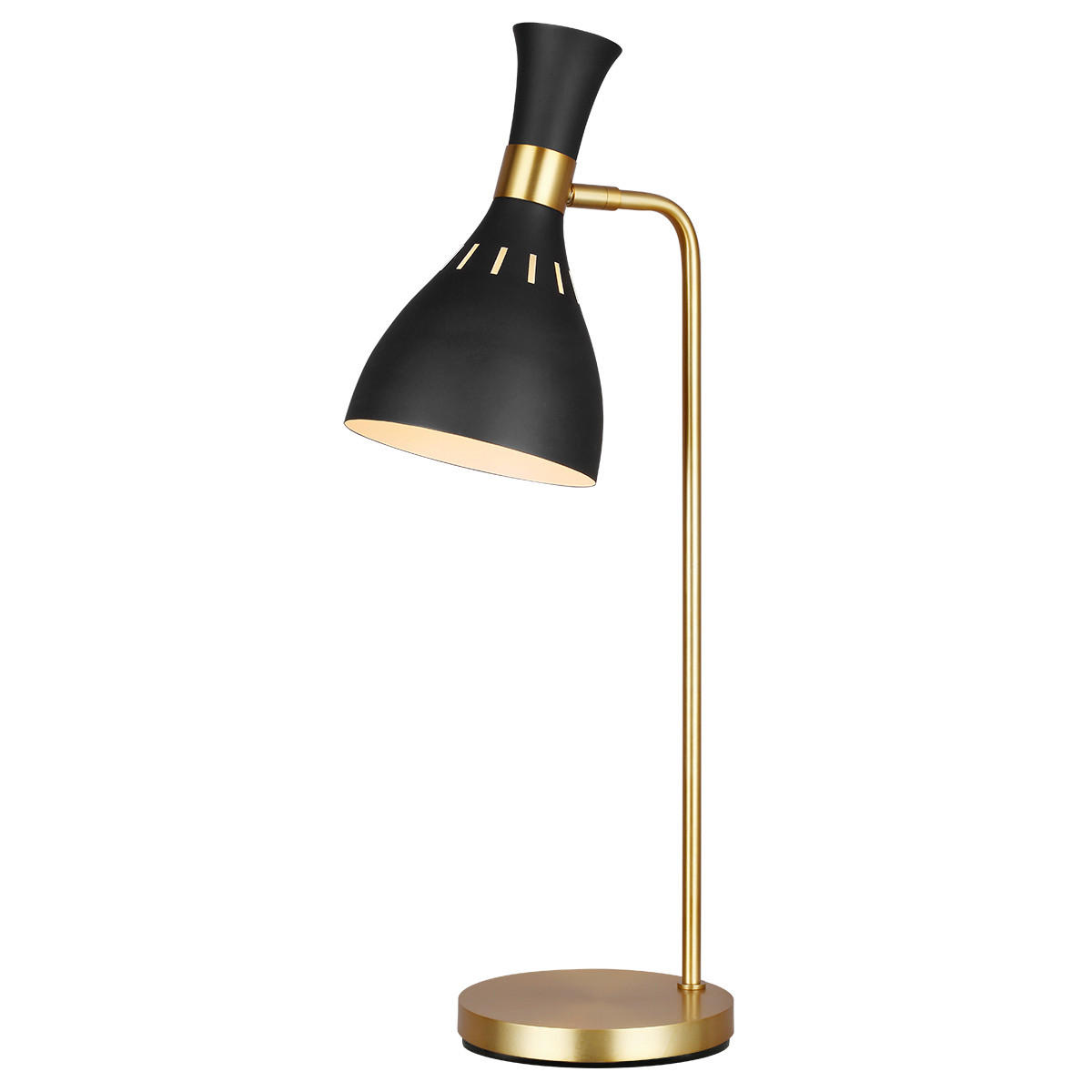 TISCHLEUCHTE - Messingfarben/Schwarz, Konventionell, Metall (17.8/63.5/21.9cm) - Elstead Lighting