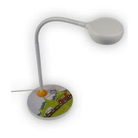DETSKÁ STOLNÁ LED LAMPA, GX53, 20/20/43 cm - modrá/biela, Design, kov/drevo (20/20/43cm)