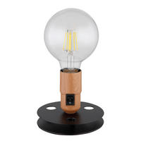 TISCHLEUCHTE 12/9 cm   - Schwarz, KONVENTIONELL, Metall (12/9cm) - Globo