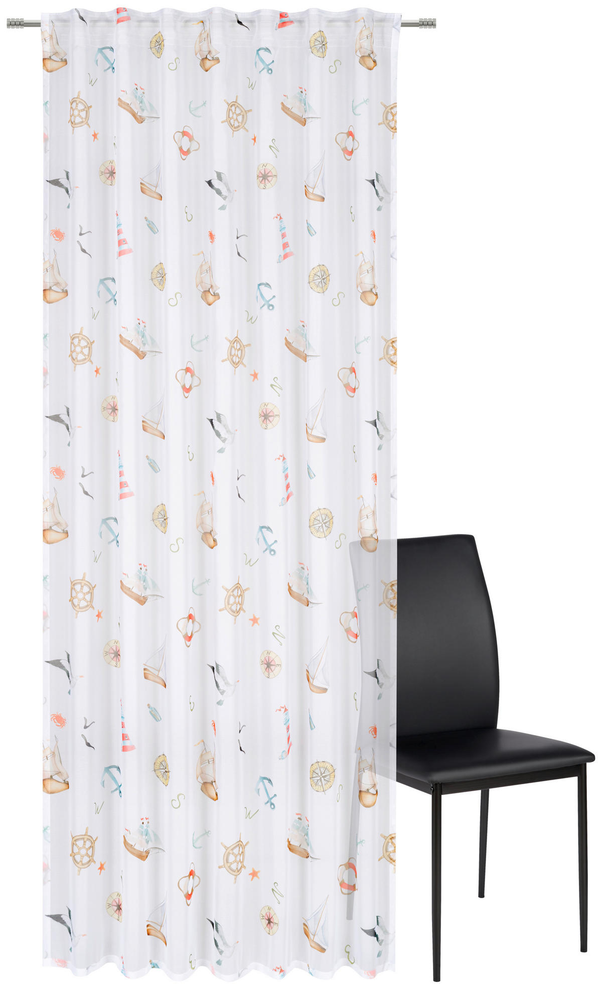 FERTIGVORHANG  transparent   140/245 cm  - Multicolor, LIFESTYLE, Textil (140/245cm) - Esposa