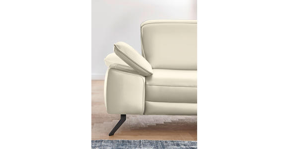 ECKSOFA in Echtleder Naturfarben 328/193 cm - Schwarz/Naturfarben, Design, Leder/Metall (328/193cm) - Dieter Knoll