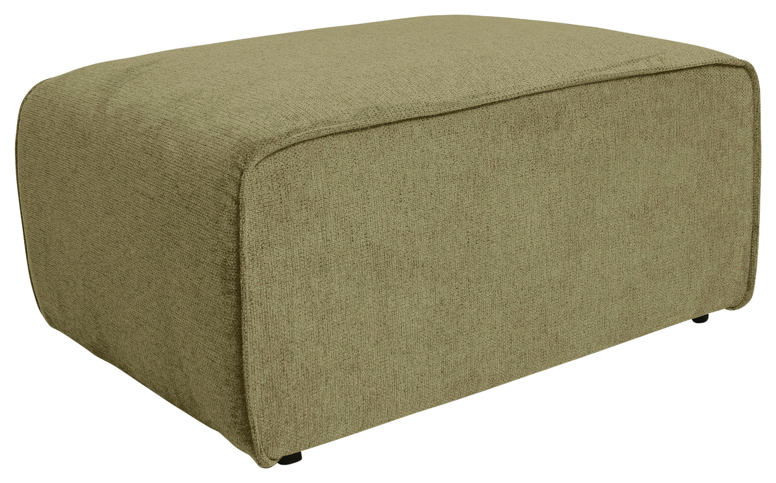 HOCKER Struktur Olivgrün  - Schwarz/Olivgrün, Design, Kunststoff/Textil (92/66/44cm) - P & B