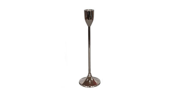 KERZENHALTER - Chromfarben/Nickelfarben, LIFESTYLE, Metall (8/27cm) - Ambia Home