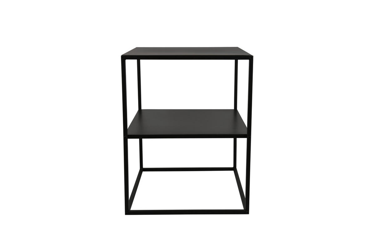 ODKLÁDACÍ STOLEK, černá - černá, Moderní, kov (40/45/51cm)
