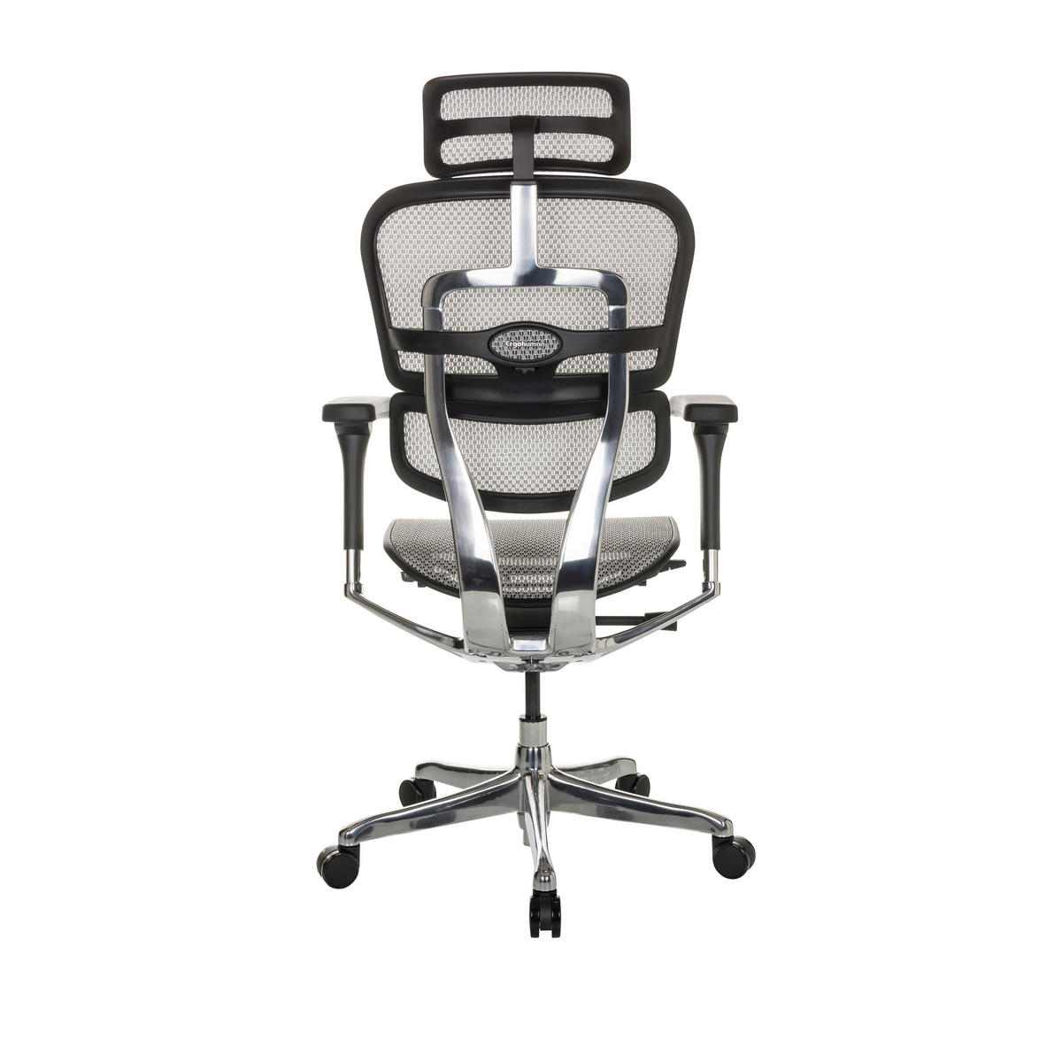 SNURRSTOL  i nät ljusgrå  - ljusgrå/silver, Basics, metall/textil (69/119-144/65cm) - MID.YOU