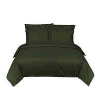 ÁGYNEMŰHUZAT-GARNITÚRA  - olívazöld, Basics, textil (140/200cm)