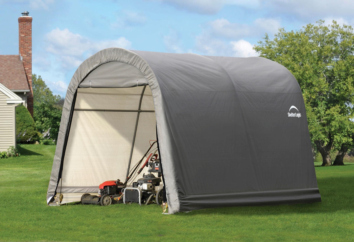 ZELTGARAGE 300/240/300 cm  - Grau, Basics, Kunststoff (300/240/300cm) - Ambia Garden