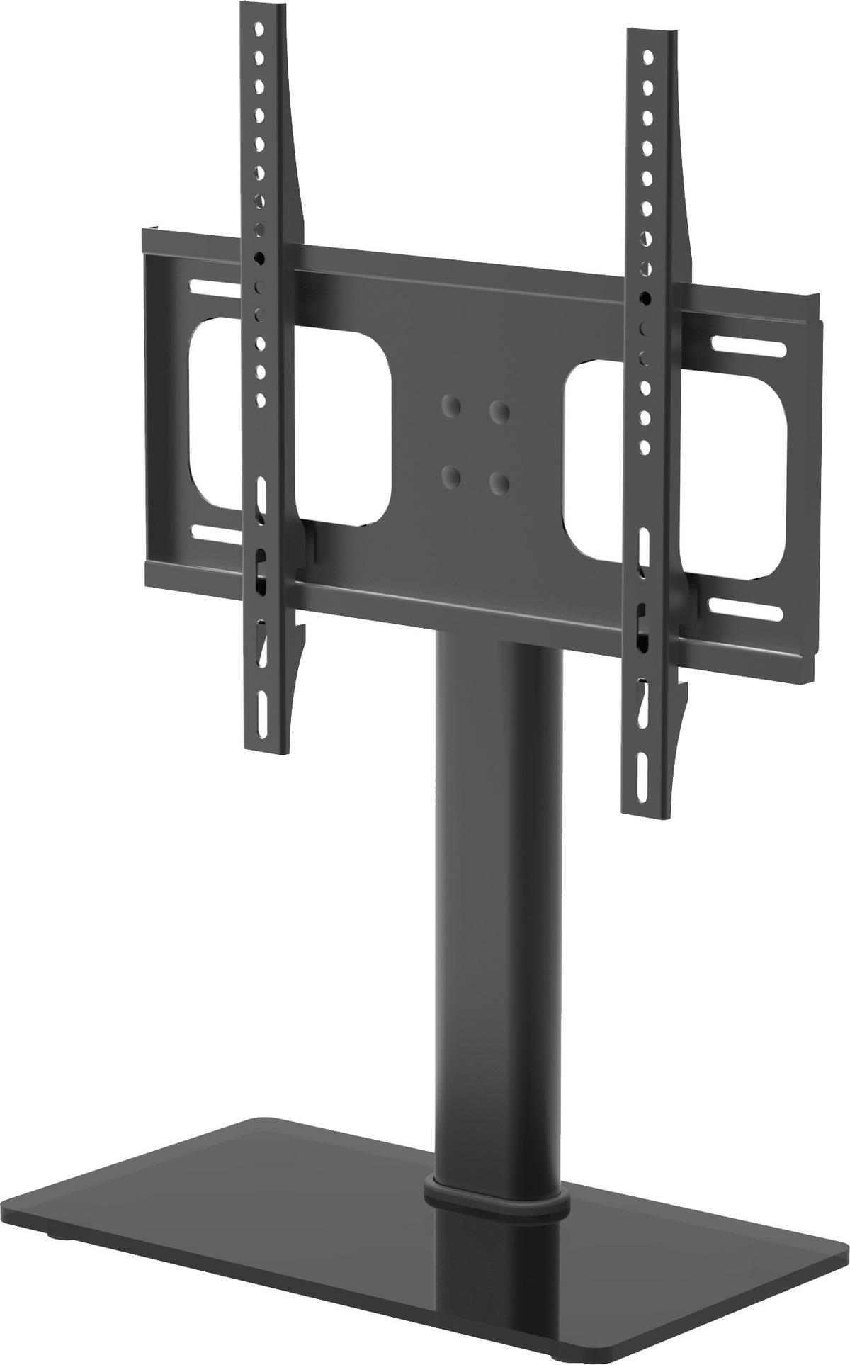 TV-RACK Metall, Glas Schwarz  - Schwarz, Basics, Glas/Metall (46/67,4/24cm) - MID.YOU
