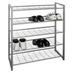 SCHUHREGAL 80/106/30 cm  - Alufarben, Design, Metall (80/106/30cm) - Carryhome