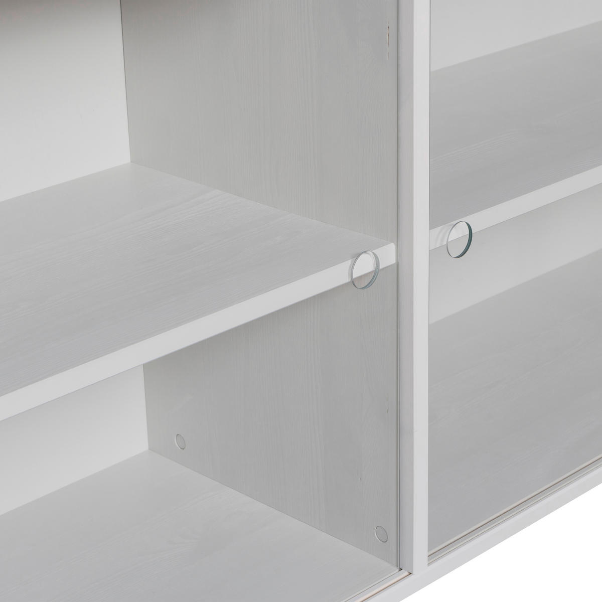 AUFSATZSCHRANK 200/60/35 cm  - Grau, Design, Glas/Holz (200/60/35cm) - Livetastic