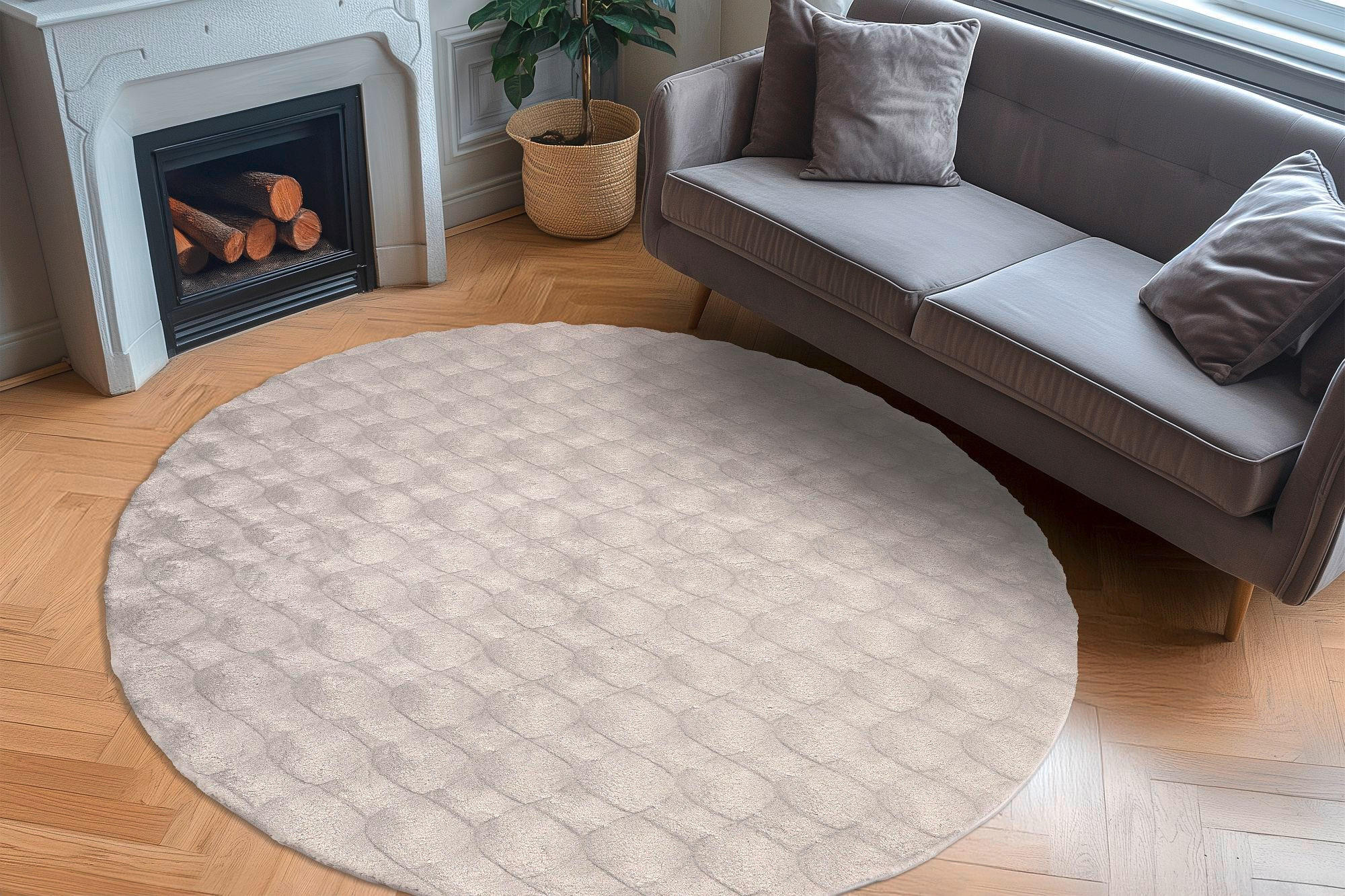 HOCHFLORTEPPICH 200/200 cm My Diamond Grau  - Grau, Basics, Textil (200/200cm) - Obsession