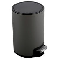 TRETEIMER 5 L  - Schwarz/Grau, KONVENTIONELL, Kunststoff/Metall (20/25/30cm) - Spirella