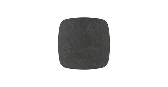 COUCHTISCH Klarglas 75/75/40 cm quadratisch Grau, Schwarz - Schwarz/Grau, Basics, Glas/Keramik (75/75/40cm) - Xora